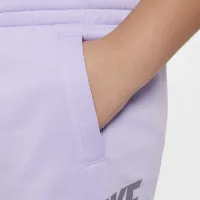 Nike Club Fleece Big дитячі Joggers (Extended Size) колір фіолетовий