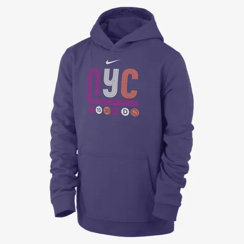 Nike Big дитячі Tennis Pullover Толстовка з капюшоном колір фіолетовий