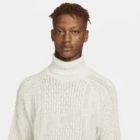 Nike Life мужские Cable Knit Turtleneck Sweater цвет серый