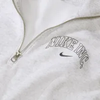 Nike Sportswear Phoenix Fleece жіноча 1/2-Zip Cropped світшот колір коричневий