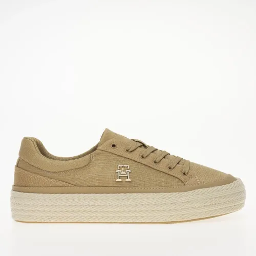 Кроссовки Tommy Hilfiger Vulc Sneaker Linnen FW0FW07673-RBL - Бежевые