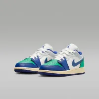 Nike Air Jordan 1 Low Big детские Кроссовки цвет белый