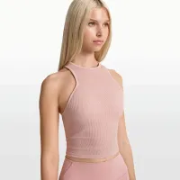 NikeSKIMS Ribbed Seamless женская Racerneck Tank Top цвет красный