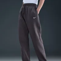 Nike Sportswear Phoenix Fleece женская С высокой Талией оверсайз Sweatpants цвет серый