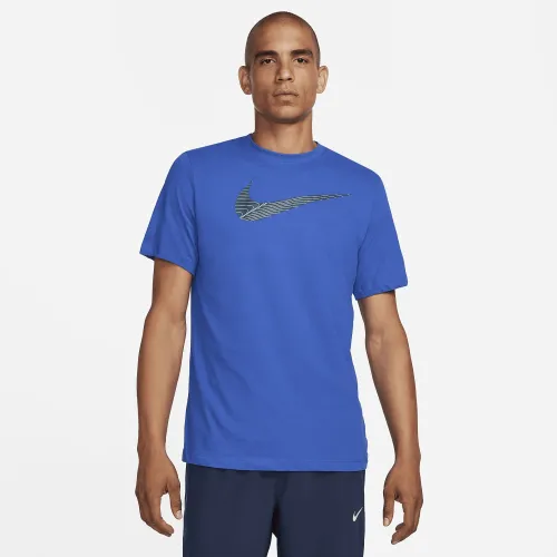 Nike Dri-FIT чоловічі Fitness футболка блакитний