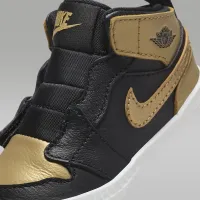 Nike Jordan 1 Baby Crib Bootie колір чорний