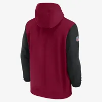 Washington Commanders Sideline Pre-Game Player мужские Nike NFL 1/2-Zip Hooded Куртка цвет красный