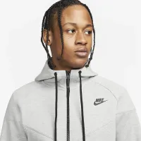 Nike Sportswear Tech Fleece OG чоловічі Full-Zip Толстовка з капюшоном світшот колір сірий