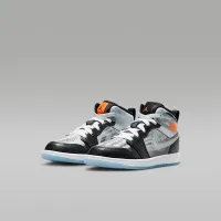 Nike Jordan 1 Mid Sneaker School Little дитячі Кросівки колір чорний