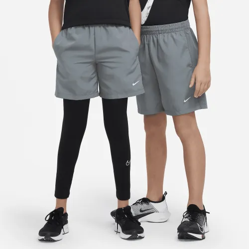 Nike Multi Big детские (для мальчиков) Dri-FIT тренировочные шорты цвет серый