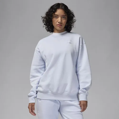 Nike Jordan Flight Fleece жіноча Crew-Neck світшот колір сірий