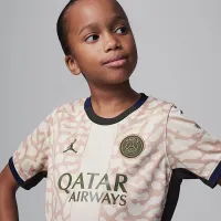 Paris Saint-Germain 2023/24 Fourth Little Kid's Nike Soccer 3-Piece Kit цвет коричневый