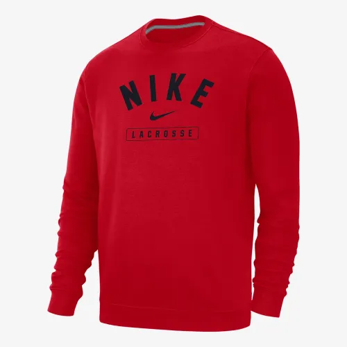 Nike Lacrosse мужские Crew-Neck свитшот цвет красный