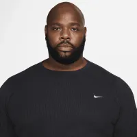 Nike Life чоловічі Long-Sleeve Heavyweight Waffle Top колір чорний