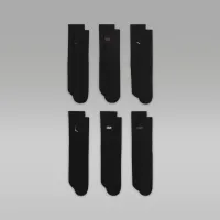 Nike Jordan Legend Big дитячі Crew шкарпетки (6 пар) колір чорний