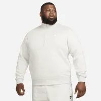 Nike Sportswear Club мужские Brushed-Back 1/2-Zip Pullover цвет серый
