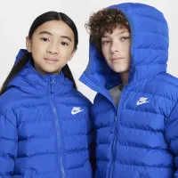 Nike Sportswear Lightweight Synthetic Fill Big детские Loose Hooded Куртка синий