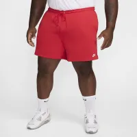 Nike Club чоловічі French Terry Flow шорти колір червоний