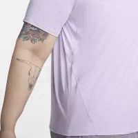 Nike One Classic жіноча Dri-FIT Short-Sleeve Top (великі розміри) колір фіолетовий