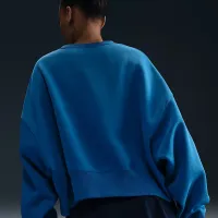 NikeCourt Phoenix Fleece жіноча Over-оверсайз Crew-Neck Tennis світшот блакитний