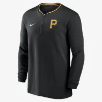 Pittsburgh Pirates Authentic Collection чоловічі Nike Dri-FIT MLB 1/2-Zip Long-Sleeve Top колір чорний