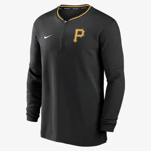 Pittsburgh Pirates Authentic Collection чоловічі Nike Dri-FIT MLB 1/2-Zip Long-Sleeve Top колір чорний