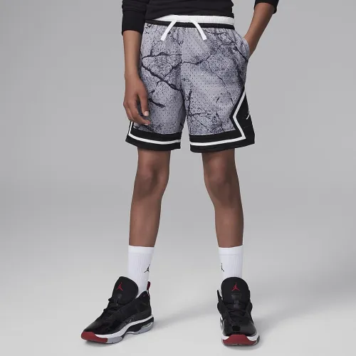 Nike Jordan Dri-FIT Big детские MJ Printed Sport Diamond шорты цвет серый