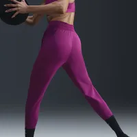 Nike Therma-FIT One женская С высокой Талией 7/8 Joggers цвет фиолетовый