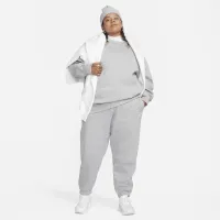 Nike Sportswear Phoenix Fleece женская оверсайз Crew-Neck свитшот (большие размеры) цвет серый