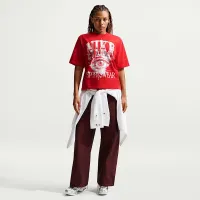 Nike Sportswear Essentials женская Boxy футболка цвет красный