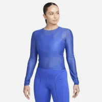 Nike FutureMove женская Dri-FIT Long-Sleeve Sheer Top синий