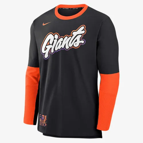 San Francisco Giants Authentic Collection City Connect Player мужские Nike Dri-FIT MLB Pullover Куртка цвет черный