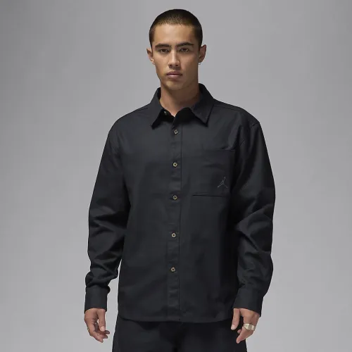 Nike Jordan Essentials чоловічі Button-Down Shirt колір чорний