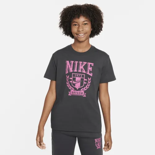Nike Sportswear Big дитячі (Girls') футболка колір сірий