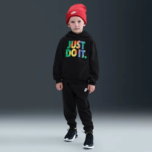 Nike Sportswear Little детские Reveal 2-Piece Pullover Толстовка с капюшоном набор цвет черный