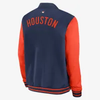 Houston Astros Authentic Collection Dugout чоловічі Nike MLB Full-Zip Bomber Куртка блакитний