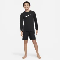 Nike Swim Big детские (для мальчиков) Long-Sleeve Hydroguard цвет черный