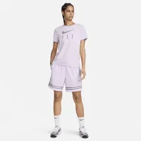 Nike Swoosh Fly женская Dri-FIT Graphic футболка цвет фиолетовый