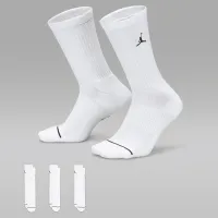 Nike Jordan Everyday Crew носки (3 пары) цвет белый