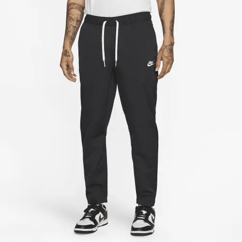 Nike Club мужские Woven Tapeцвет красный Leg Pants цвет черный