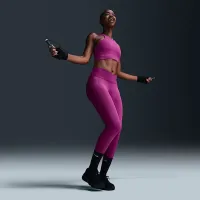 Nike One Wrap жіноча З високою талією 7/8 лосіни колір фіолетовий