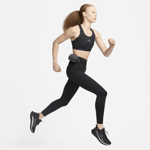 Nike Trail Go женская Firm-Support С высокой Талией 7/8 лосины с карманамицвет черный