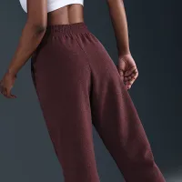 Nike Sportswear Phoenix Plush женская Mid-Rise Cozy Fleece Pants цвет красный