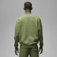 Nike Jordan Brooklyn Fleece мужские Crewneck свитшот цвет зеленый