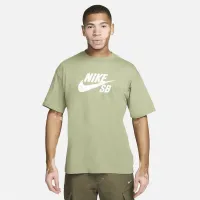 Nike SB мужские Logo Skate футболка цвет зеленый