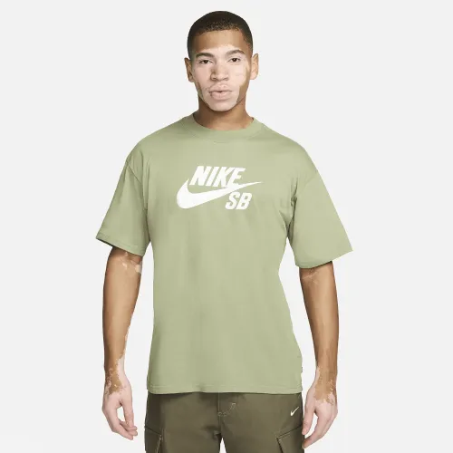 Nike SB мужские Logo Skate футболка цвет зеленый