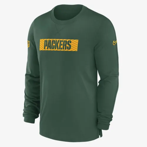 цвет зеленый Bay Packers Sideline Player Team Issue Men’s Nike Dri-FIT Long-Sleeve Top цвет зеленый