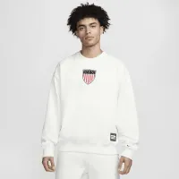Team USA Solo Swoosh мужские Nike Crew-Neck свитшот цвет белый