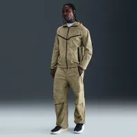 Nike Tech мужские Open-Hem Woven Pants цвет коричневый
