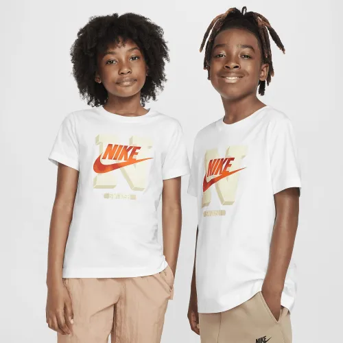 Nike Sportswear Big дитячі футболка колір білий